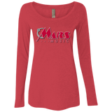 Mars Music NL6731 Ladies' Triblend LS Scoop