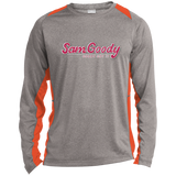 Sam Goody ST361LS Long Sleeve Heather Colorblock Poly T-Shirt