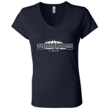 Checkerdome White B6005 Ladies' Jersey V-Neck T-Shirt