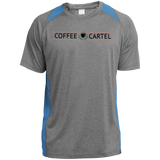 Coffee Cartel ST361 Heather Colorblock Poly T-Shirt