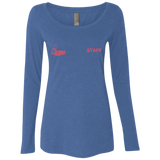 Saints Staff NL6731 Ladies' Triblend LS Scoop