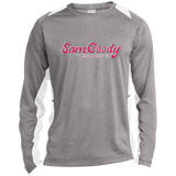 Sam Goody ST361LS Long Sleeve Heather Colorblock Poly T-Shirt