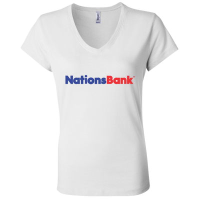 Nations Bank B6005 Ladies' Jersey V-Neck T-Shirt