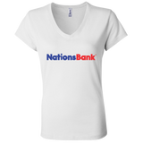 Nations Bank B6005 Ladies' Jersey V-Neck T-Shirt