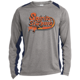 ST361LS Long Sleeve Heather Colorblock Poly T-Shirt