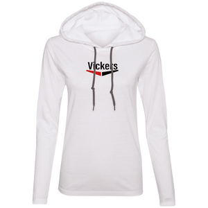 Vickers Black 887L Ladies' LS T-Shirt Hoodie