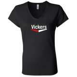 Vickers White B6005 Ladies' Jersey V-Neck T-Shirt