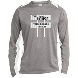 Animal House ST361LS Long Sleeve Heather Colorblock Poly T-Shirt