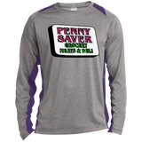 ST361LS Long Sleeve Heather Colorblock Poly T-Shirt