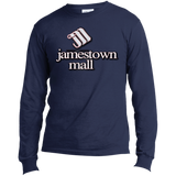 Jamestown Mall White USA100LS Long Sleeve Made in the US T-Shirt