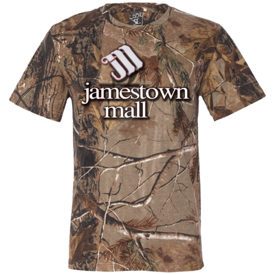 Jamestown Mall White 3980 Code V Short Sleeve Camouflage T-Shirt