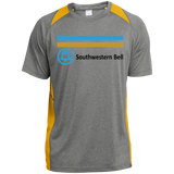 Southwestern Bell ST361 Heather Colorblock Poly T-Shirt