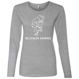 St. Louis Hawks White 884L Ladies' Lightweight LS T-Shirt