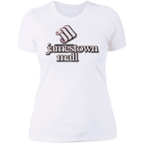 Jamestown Mall White NL3900 Ladies' Boyfriend T-Shirt