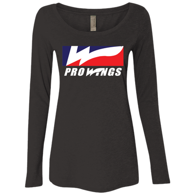 Pro Wings  Ladies' Triblend LS Scoop