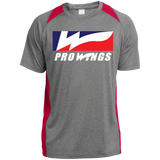 Pro Wings Heather Colorblock Poly T-Shirt