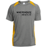 Wherehouse Music ST361 Heather Colorblock Poly T-Shirt