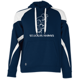 St. Louis Hawks White 229546 Colorblock Hoodie