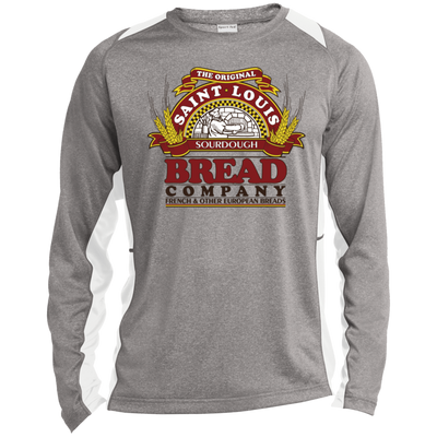 St. Louis Bread Co. ST361LS Long Sleeve Heather Colorblock Poly T-Shirt