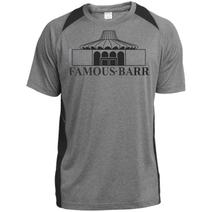 Famous Barr ST361 Heather Colorblock Poly T-Shirt