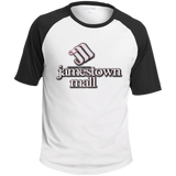 Jamestown Mall White T201 SS Colorblock Raglan Jersey