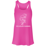 St. Louis Hawks White B8800 Flowy Racerback Tank