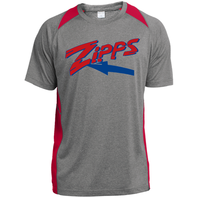 Zips   Heather Colorblock Poly T-Shirt