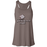 Jamestown Mall White B8800 Flowy Racerback Tank