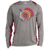 ST361LS Long Sleeve Heather Colorblock Poly T-Shirt