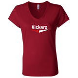 Vickers White B6005 Ladies' Jersey V-Neck T-Shirt