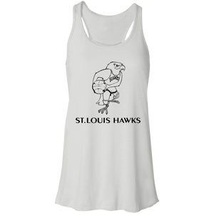 St. Louis Hawks Black B8800 Flowy Racerback Tank