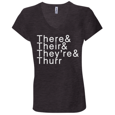 There Their Thurr B6005 Ladies' Jersey V-Neck T-Shirt