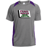 Penny Saver ST361 Heather Colorblock Poly T-Shirt