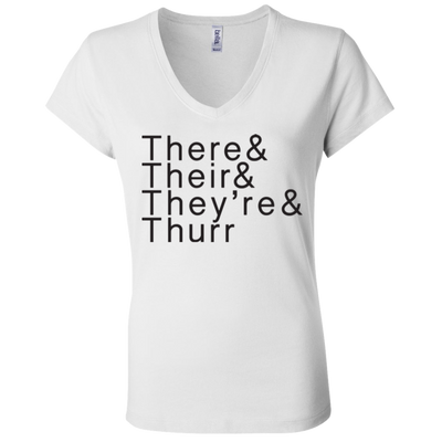 There Their Thurr B6005 Ladies' Jersey V-Neck T-Shirt