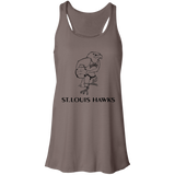 St. Louis Hawks Black B8800 Flowy Racerback Tank