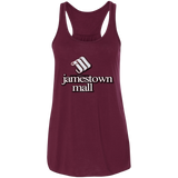 Jamestown Mall White B8800 Flowy Racerback Tank