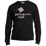 Jamestown Mall White USA100LS Long Sleeve Made in the US T-Shirt