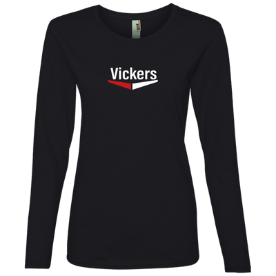 Vickers White 884L Ladies' Lightweight LS T-Shirt