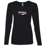 Vickers White 884L Ladies' Lightweight LS T-Shirt