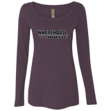 Wherehouse Music NL6731 Ladies' Triblend LS Scoop