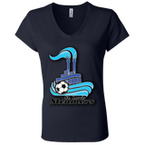 St. Louis Steamers Black B6005 Ladies' Jersey V-Neck T-Shirt