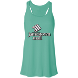 Jamestown Mall White B8800 Flowy Racerback Tank