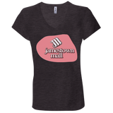 Jamestown Mall Red B6005 Ladies' Jersey V-Neck T-Shirt