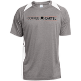 Coffee Cartel ST361 Heather Colorblock Poly T-Shirt