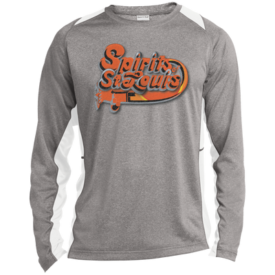 ST361LS Long Sleeve Heather Colorblock Poly T-Shirt