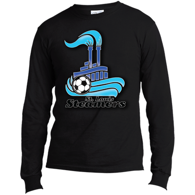 St. Louis Steamers Black USA100LS Long Sleeve Made in the US T-Shirt