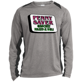 ST361LS Long Sleeve Heather Colorblock Poly T-Shirt