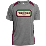 Ponderosa ST361 Heather Colorblock Poly T-Shirt