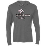 Jamestown Mall White NL6021 Unisex Triblend LS Hooded T-Shirt