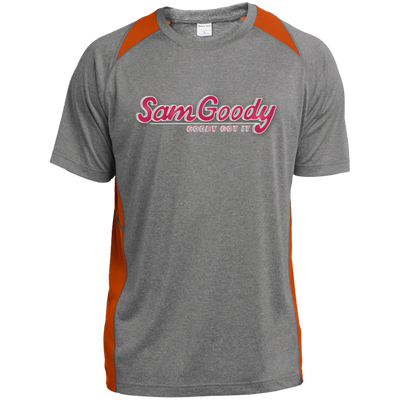 Sam Goody ST361 Heather Colorblock Poly T-Shirt